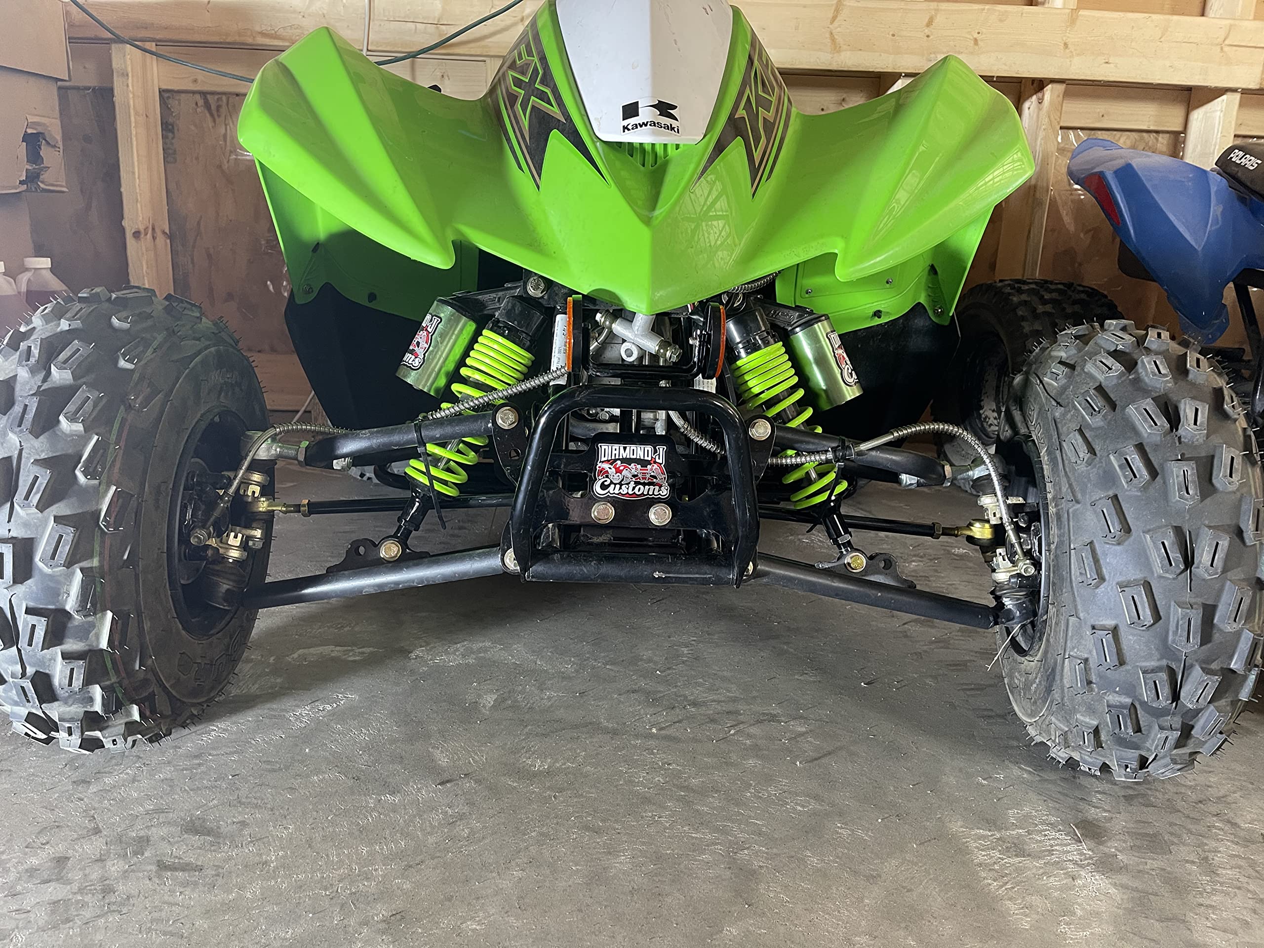 Amazon.com: Diamond J Customs Kawasaki KFX 90/50 Complete Dual A